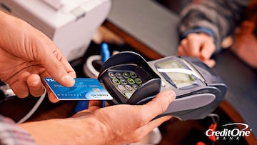 Using an EMV chip reader on a Credit One Bank credit card